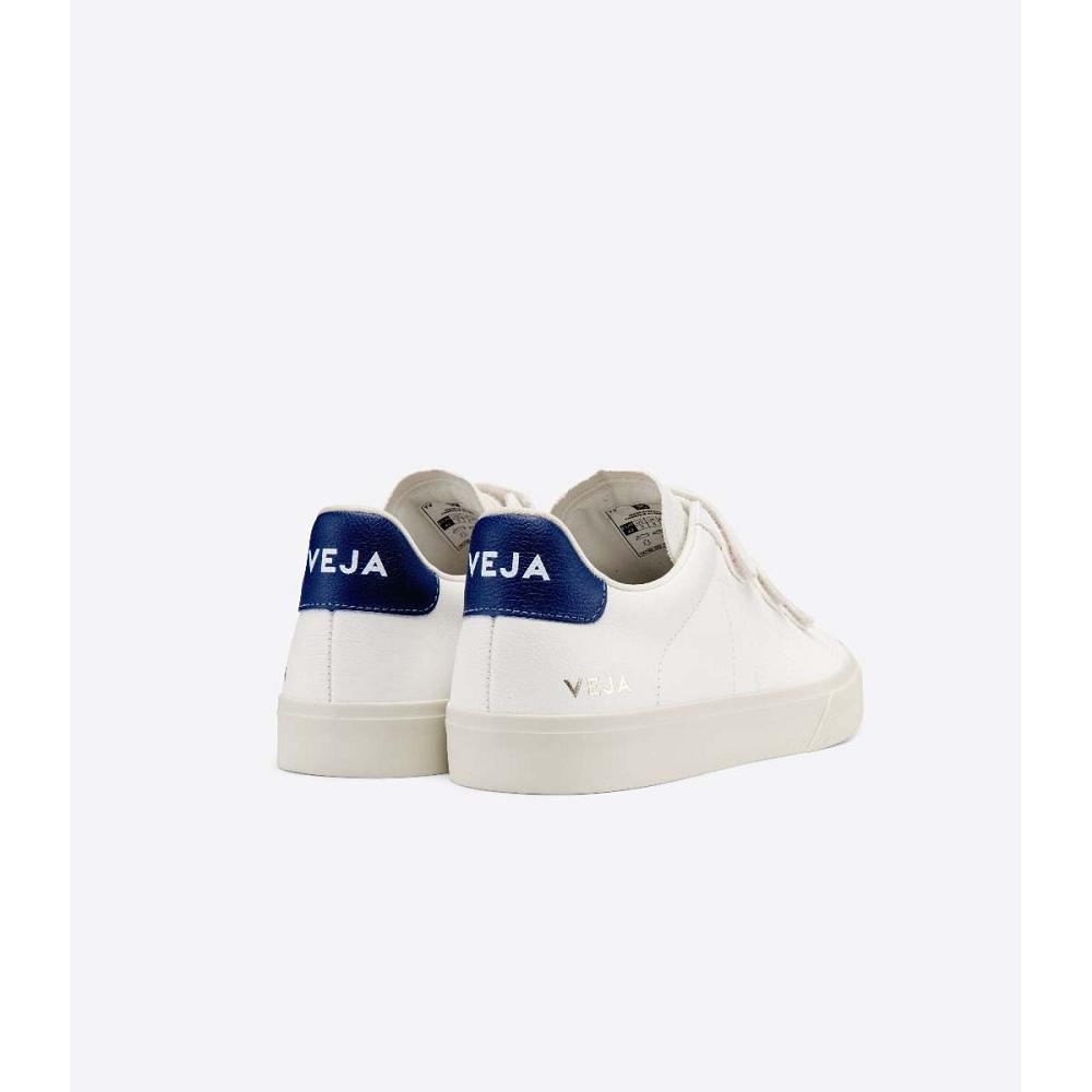 Men's Veja RECIFE CHROMEFREE Shoes White/Blue | SG 200XYU